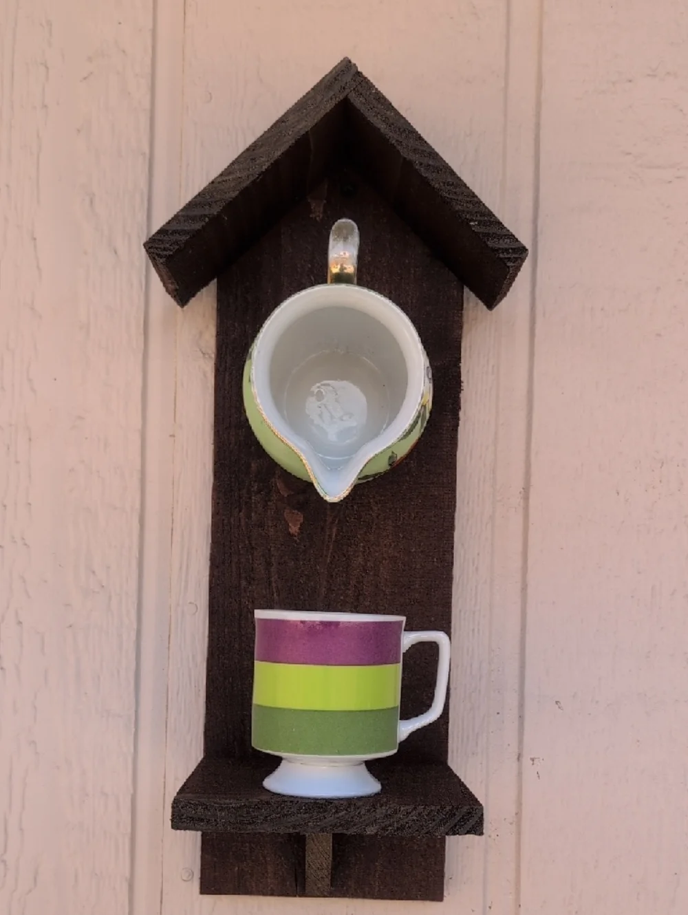 Rustic Wooden Handmade Bird Feeder Green With Envy